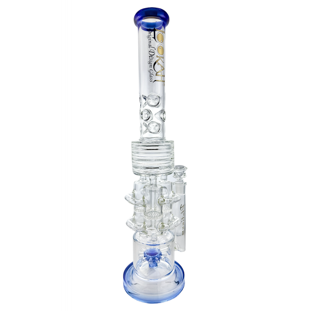 Lookah Glass 20 Triple HoneyComb Chamber Multi Perc Water Pipe