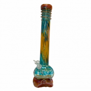 17" Hat & Tripod Soft Glass Water Pipe - Glass On Glass [E583514G]