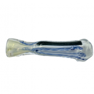 3" Silver Fumed Galaxy & Braided Stripe Chillum Hand Pipe - (Pack of 3) [AKD6]