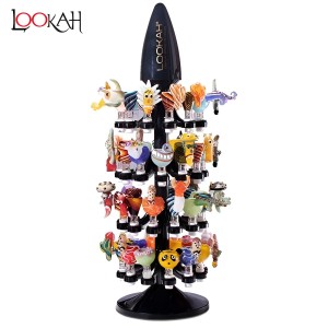 Lookah Glass Bowl Set Display Stand - DESIGN B [48ct Display]