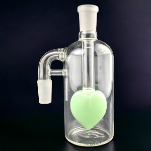 14mm Love's Curve Heartwave Ash Catcher On 90 Angle - [AC51]