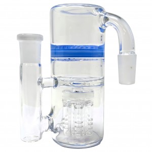 14mm Double Dynamite-Honeycomb & Tree Perc Ash Catcher 90 Angle [ACH-002-90]