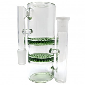 14mm Pair Replicate-Honeycomb Perc Ash Catcher 90 Angle [ACH-009-90]