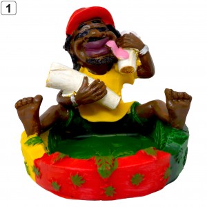 Rasta Resin Small Jamaican Man Ashtrays