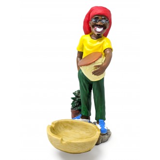 Rasta Resin Medium Ashtray - [ASH25-1]