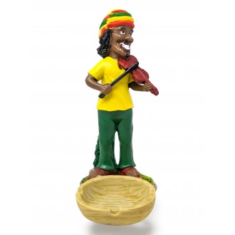 Rasta Resin Medium Ashtray - [ASH25-2]