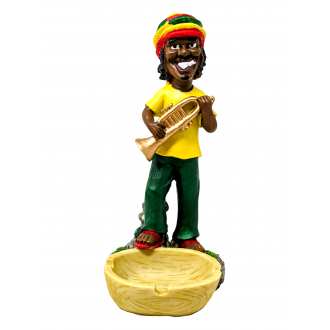 Rasta Resin Medium Ashtray - [ASH25-3]