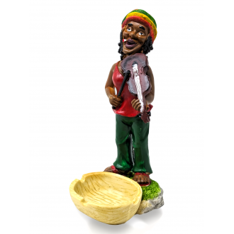 Rasta Resin Medium Ashtray - [ASH25-5]