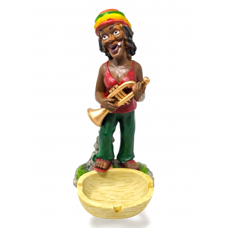 Rasta Resin Medium Ashtray - [ASH25-6]