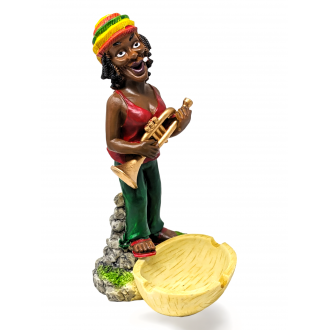 Rasta Resin Medium Ashtray - [ASH25-6]