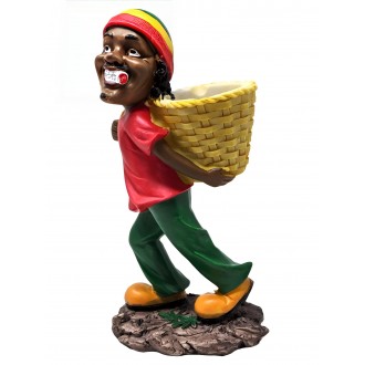 Rasta Resin Medium Ashtray - [ASH25-7]