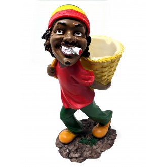 Rasta Resin Medium Ashtray - [ASH25-7]