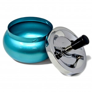 Glitter Metallic Blue Ashtray [MPASHB]