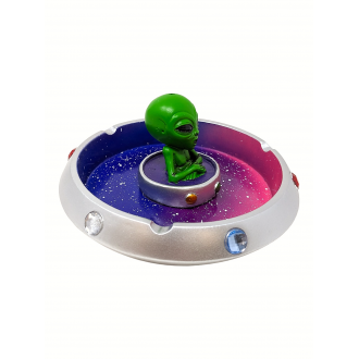 6" Flying Saucer Alien Ashtray [MY85043-3480L]