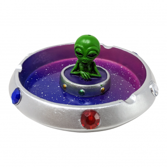 4" Flying Saucer Alien Ashtray