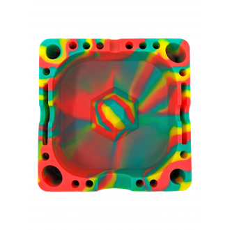 Silicone Square Tiedye Ashtray [SLASH-2]