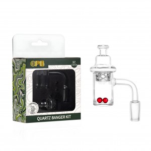 On Point Glass - 14mm Male 90° Flat Bottom Banger Set