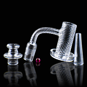 On Point Glass 14mm 90° Engraved Terp Slurper Charmer Set