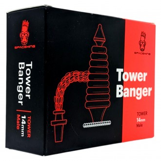 Space King - 14mm Male 90° Tower Banger Handmade