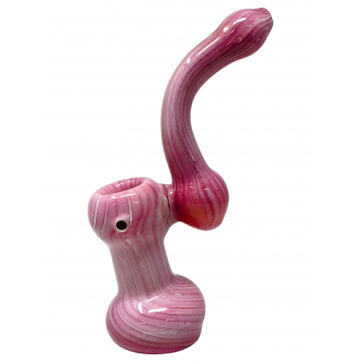  6" Rose Pink Bubbler Hand Pipes [DJ446]