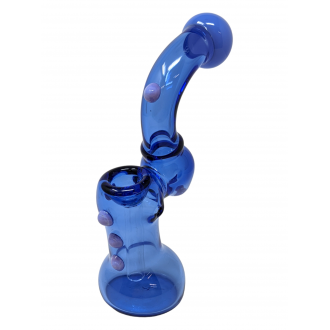  7" Tube Slyme Joint Multi Marble Art Bubbler Hand Pipes [DJ458]