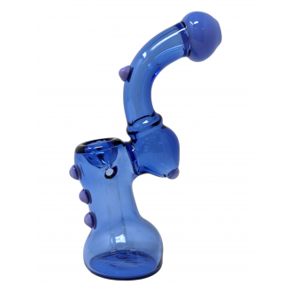  7" Tube Slyme Joint Multi Marble Art Bubbler Hand Pipes [DJ458]