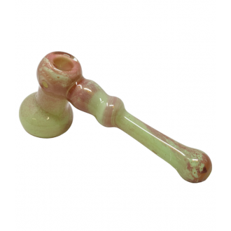 7" Slyme Tye-Dye Hammer Bubbler Hand Pipe - [DJ464]