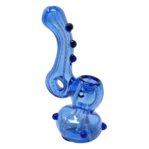 5.5" Colored Tube Twisted Art Donut Bubbler [RJA12]