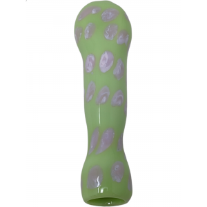 3" Slyme Dragged Polka Dot Flat Mouth Chillum Hand Pipe - (Pack of 3) [RKP268]