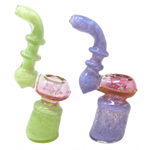 6" Slyme Frit 20 Grm Bubbler Assorted Color [SG4196]