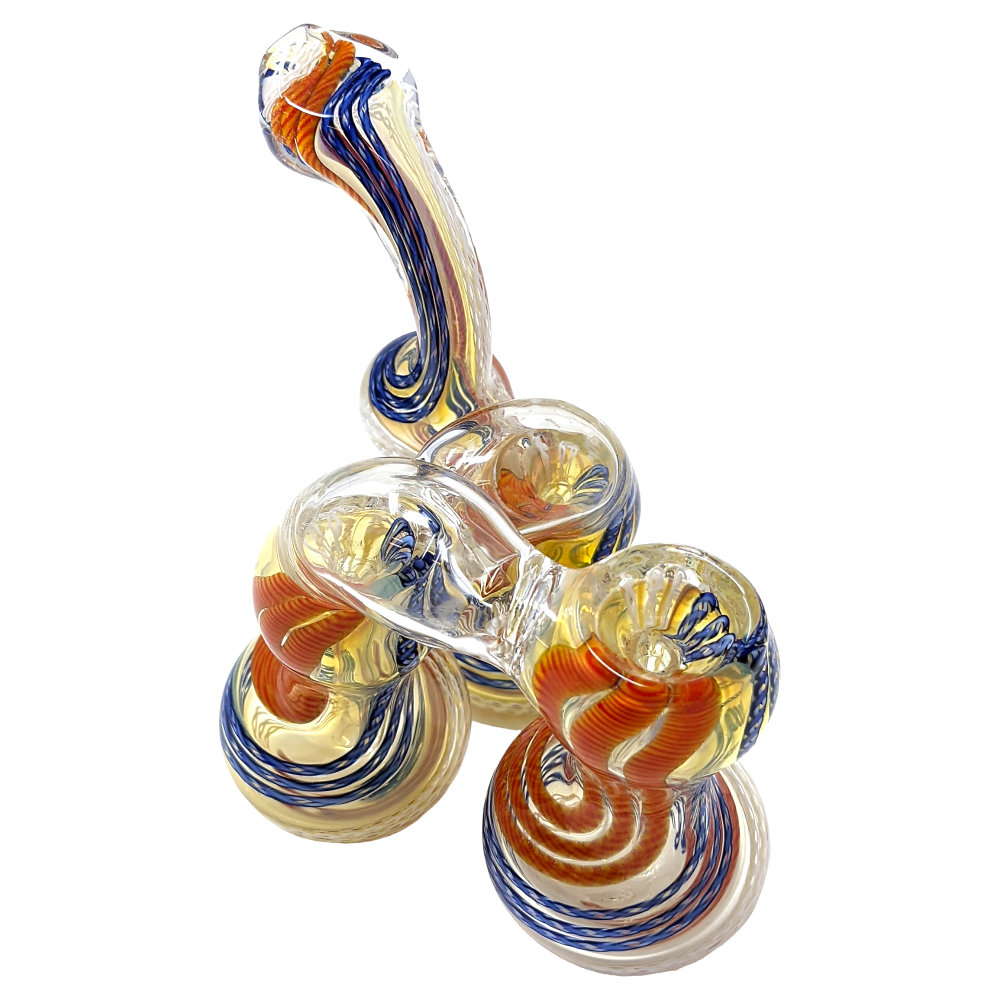 Smoke Triplets - 6 Triple Chamber Golden Fumed Side By Side