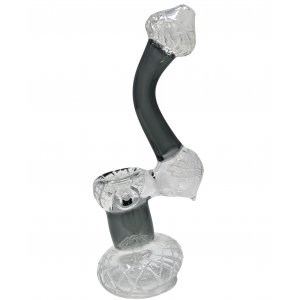 7.5" Diamond Crossed Color Tube Bubbler Hand Pipe - [WIB-211]