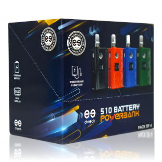 Cheech 510 Thread Battery Powerbank - Assorted Colors - Pack of 4