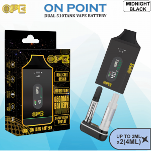 On Point Dual Cart 510 Tank Vape Battery 650mAh