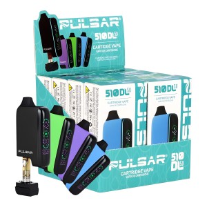 Pulsar 510 DL 5.0 Precision Voltage Control LCD Screen Vape 1000mAh - Assorted Colors - 8ct Display