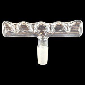 14mm  Clear Glass Quad-Squad Multi Bowl - [BL543]