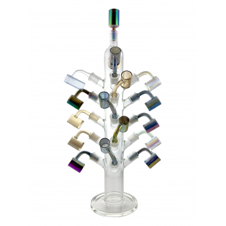 17.8" On Point Glass - Bowl and Banger Stand - 14MM Female - [GW-1801-14F]