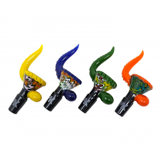 14mm Wig Wag Art Horn Bowl ASSORTED COLORS - [MKBL16]