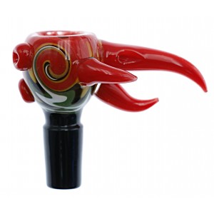 14mm Wig Wag Art Bird Beak Bowl ASSORTED COLORS - [MKBL18]