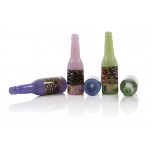 Wig Wag Design Bottle Chillum & 14mm Bowl Combo [MKCH1]