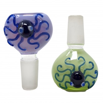 14mm Slyme Tube With octopus Bowl (Pack Of 2) [SG2683]