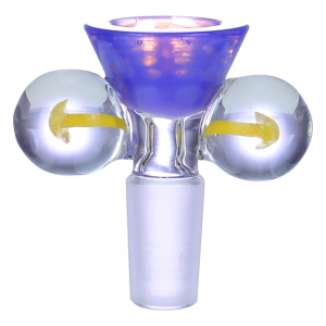 Clover Glass - 14mm Millie Marble Dual Grip Bowl (12CT Display)