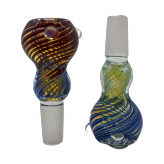 14mm Fancy Art Double Bowl (Pack Of 2) [SG3222]