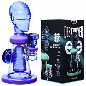 Cheech Glass - 9" The Destroyer - Casting Worries Overboard Water Pipe - [CH-239]