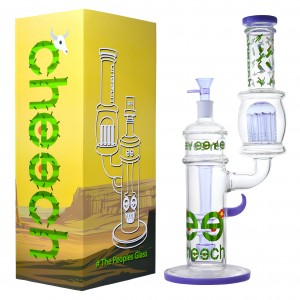 Cheech Glass - 17" New Age Bubbler With side Reinforced Tree Perc Bong