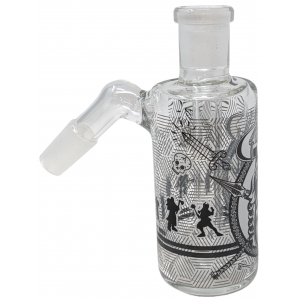 14mm Decal Art Cheech Glass Ash Catcher 45 Degree - [CHB-051AC]