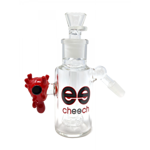 5" Cheech Glass Pin In The Heart With Matrix Perc Ash Catcher [CHB-222]