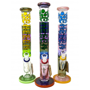 16" Cheech Glass Air Trap Bubble Straight Water Pipe - [CHE-245]