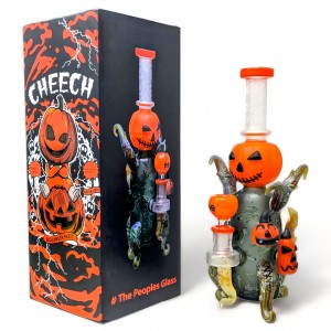 Cheech Glass - 11.5" Puff the Magic Pumpkin - Your Spooky Smoke Companion Halloween Water Pipe - [CHE-283]