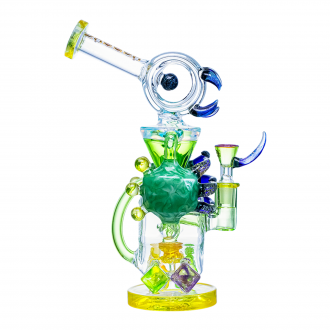 Cheech - 11" Full of Thorn Cubical Art Dicro Water Pipe